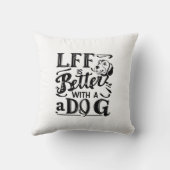 犬幸せ枕 クッション (裏面)