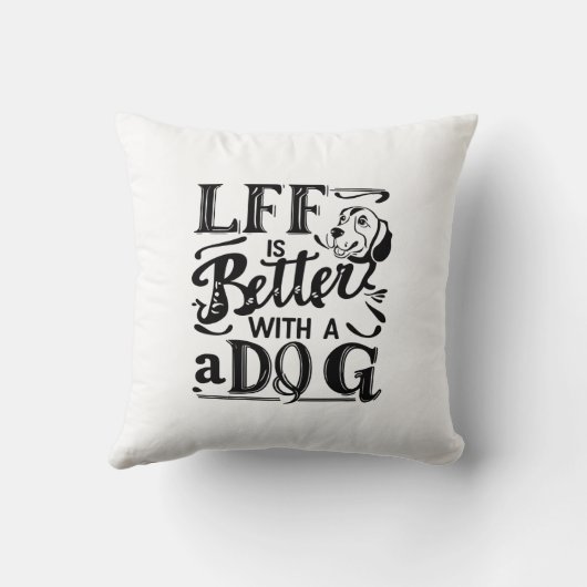 犬幸せ枕 クッション (裏面)