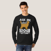犬座りウォーカーシッターPETシッター4 Tシャツ (正面フル)