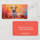 犬座りサービス名刺 名刺 (正面/裏面)