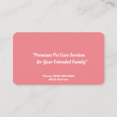 犬座りサービス名刺 名刺 (裏面)