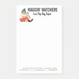 犬座りビジネスカスタム ポストイット