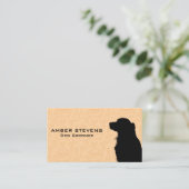 犬座り |ドギー泡風呂パターン 名刺 (スタンド正面)