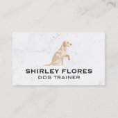 犬座り |握手 名刺 (正面)