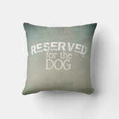 犬引用文枕デザイン用にグラデーション予約 クッション (裏面)