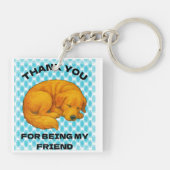 犬引用文 キーホルダー (裏面)