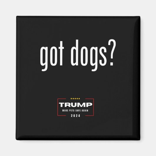 犬得の食べ猫たち – トランプでペットをSa マグネット (正面)