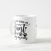 犬忙しと叔母さん コーヒーマグカップ (正面左)