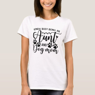 犬忙しと叔母さん Tシャツ