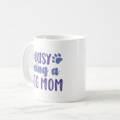 犬忙しの母である コーヒーマグカップ (正面左)