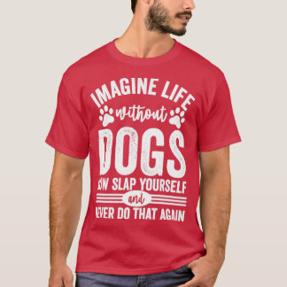 犬想像を使わない生活 Tシャツ