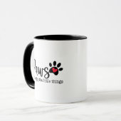 犬愛の引用 マグカップ (正面左)