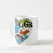 犬愛マグ コーヒーマグカップ (正面左)
