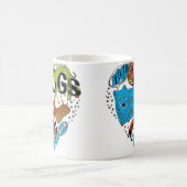 犬愛マグ コーヒーマグカップ (中央)
