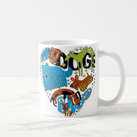 犬愛マグ コーヒーマグカップ (右)