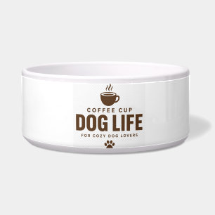 犬愛好家のためのコーヒーカップ ドッグライフ ペットボウル