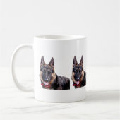 犬愛好家のためのドイツの羊飼いコーヒーマグ コーヒーマグカップ (左)