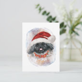 犬愛好家のためのペキンのクリスマスギフト シーズンポストカード (スタンド正面)