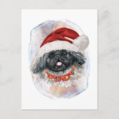 犬愛好家のためのペキンのクリスマスギフト シーズンポストカード (正面)