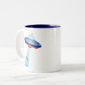 犬愛好家 – 宇宙船 ツートーンマグカップ (正面左)