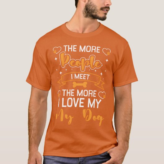 犬愛犬愛愛愛愛愛犬犬育て女の子ギフト Tシャツ (正面)