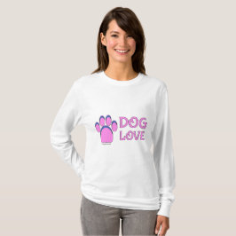犬愛long-sleeved長袖シャツ tシャツ