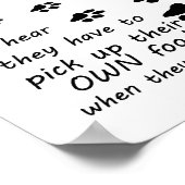 「犬感じがいない人に申し訳ない – ポスター (角)