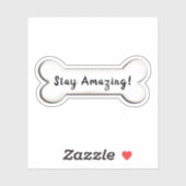 犬感動的の骨の形 シール (シート)