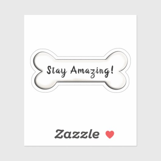 犬感動的の骨の形 シール (シート)