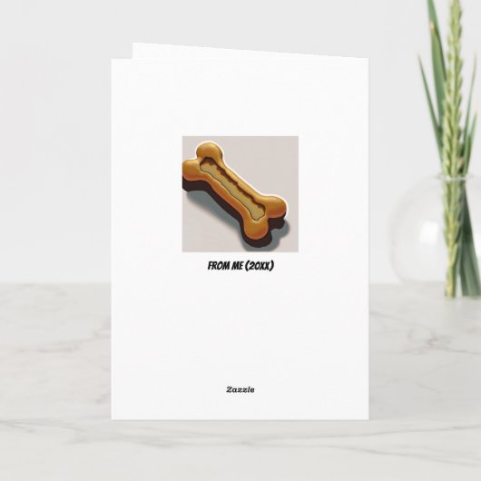 犬感謝していの奢り カード (裏面)