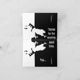 犬感謝してい カード