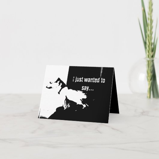 犬感謝してい カード (正面)