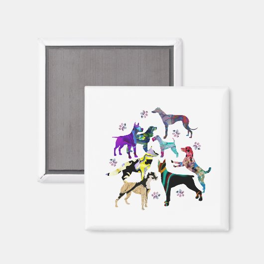 犬手 マグネット (正面/裏面)