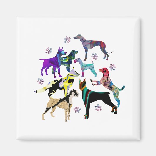 犬手 マグネット (正面)