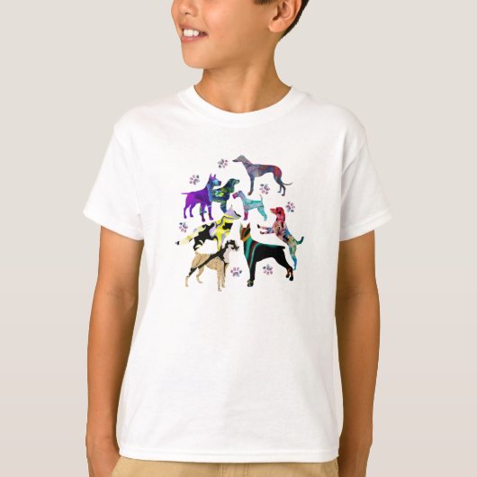 犬手 Tシャツ (正面)