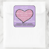 犬救のシール スクエアシール (バッグ)