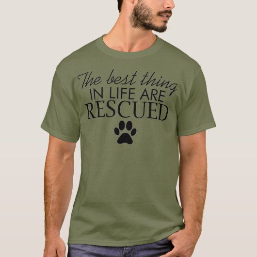 犬救助動物救助 Tシャツ (正面)