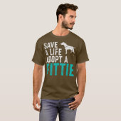 犬救救出ピティ犬のオーナーを人生で採用 Tシャツ (正面フル)