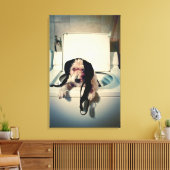 犬救済は洗い流しに行く キャンバスプリント (インサイチュ (リビング))