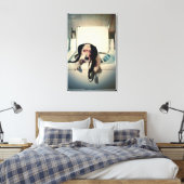 犬救済は洗い流しに行く キャンバスプリント (インサイチュ (寝室))