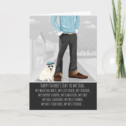 犬日本のの父の日からスピッツ カード (正面)