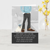 犬日本のの父の日からスピッツ カード (黄色い花)