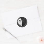 犬日本のを鳴らす ラウンドシール (封筒)