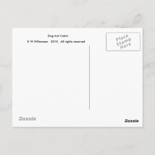 犬早足の小屋 ポストカード (裏面)