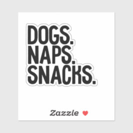 犬昼寝スナック シール