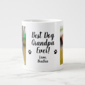 犬最高のおじいちゃん写真犬 ジャンボコーヒーマグカップ (正面)