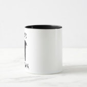 犬最高のおばあちゃんエバーパピードッグオーバーカスタム顔 マグカップ (中央)