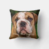 犬最高のがペットでモダンす写真 クッション (裏面)