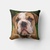 犬最高のがペットでモダンす写真 クッション (正面)