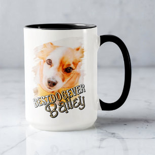 犬最高のがペットグランジドの写真 マグカップ